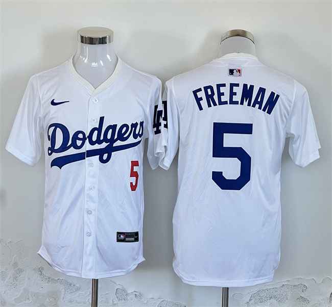 Los Angeles Dodgers #5 Freddie Freeman White 2024 Limited Stitched Jersey